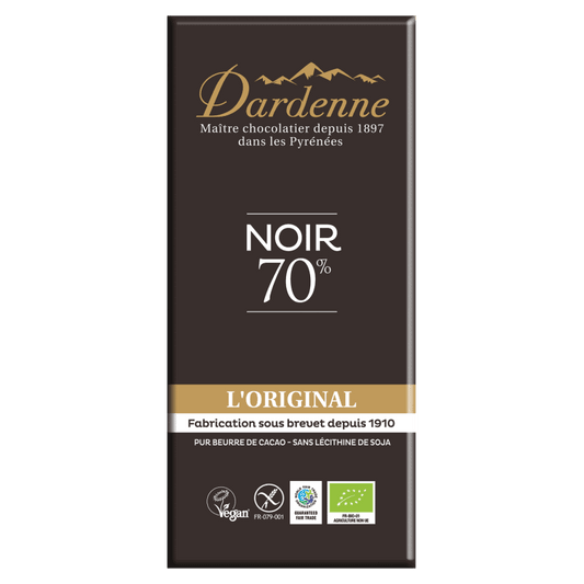 Tablette de choco noir l'original 70%