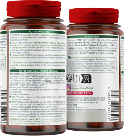 Zinc d3 et vitamine c (défenses immunitaires) - 2